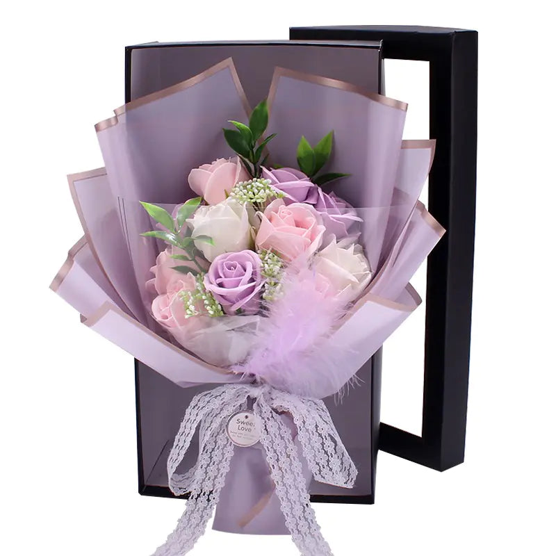 Soap Rose Bouquet Gift Box