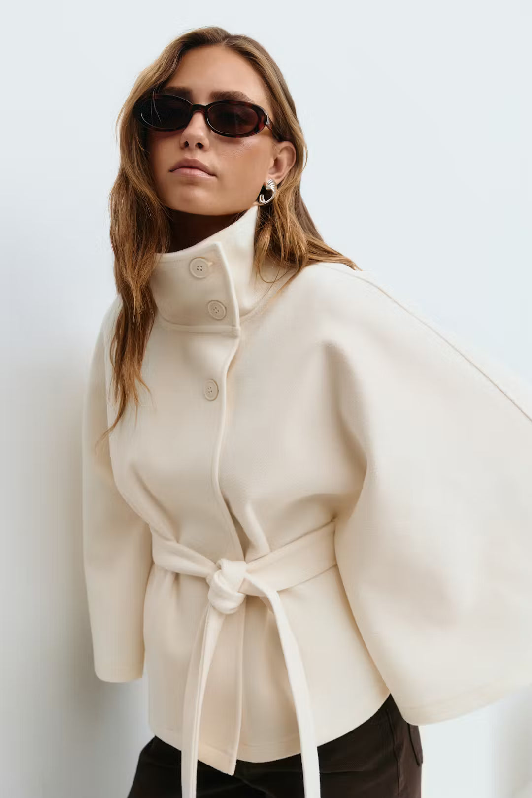 Cape Jacket with Belt