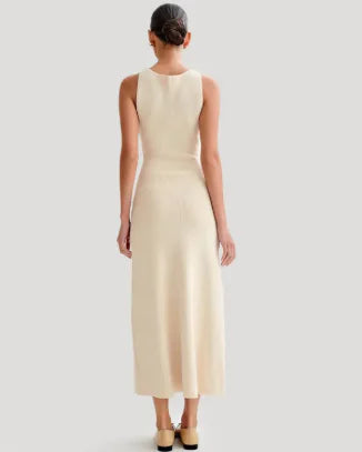 Elegant Knitted Sleeveless Long Dresses FondueHaven