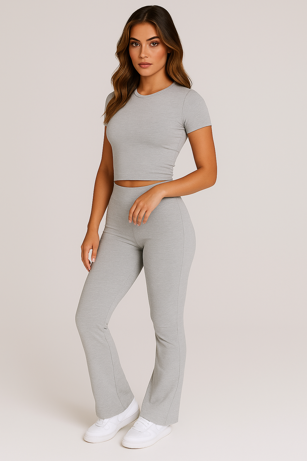 Lucia Flare Short Sleeve Set