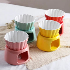 Ceramic Chocolate and Cheese Fondue Set (1 Set)