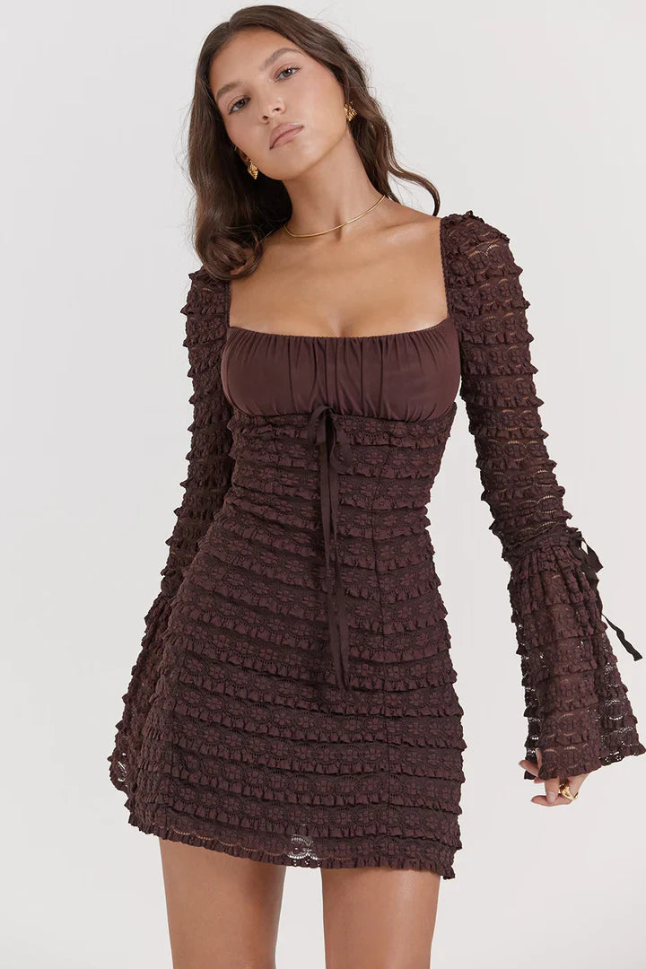 Raphaelle Espresso Brown Dress