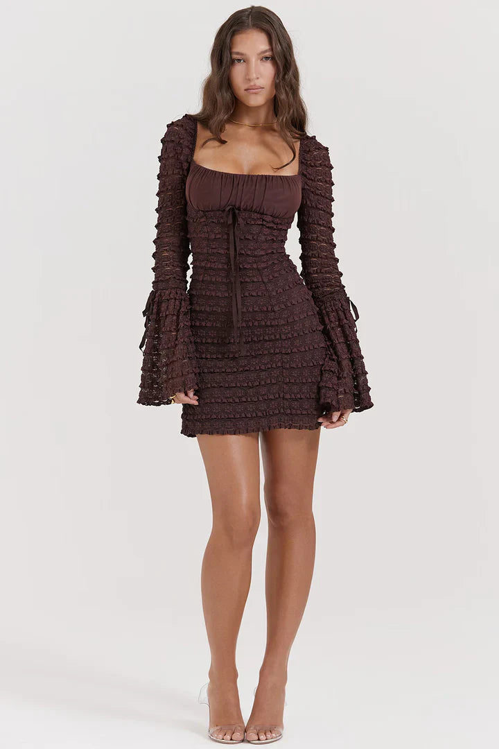 Raphaelle Espresso Brown Dress