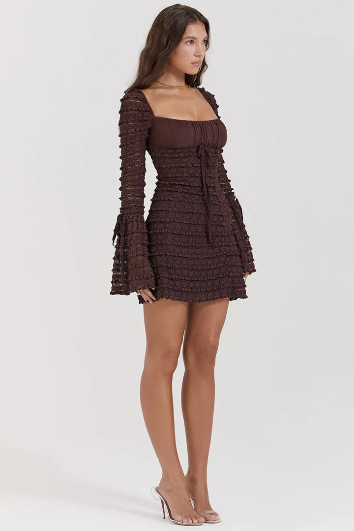 Raphaelle Espresso Brown Dress